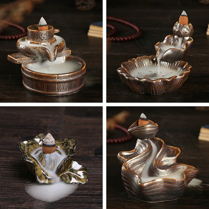 Ароматическая горелка для дома керамический держатель благовоний с обратным