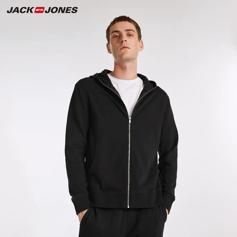JackJones с капюшоном и длинными рукавами Повседневная куртка мужская | 2183HE505 - Цвет: Black