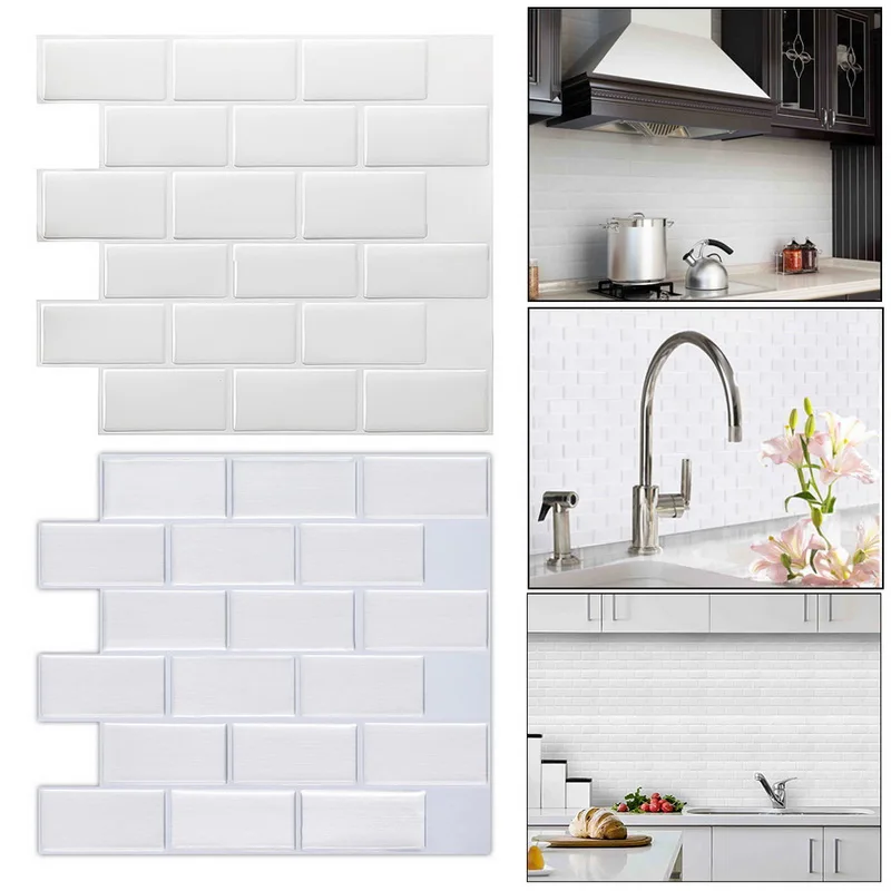 3D водостойкая самоклеящаяся плитка настенная наклейки на стену для кухни