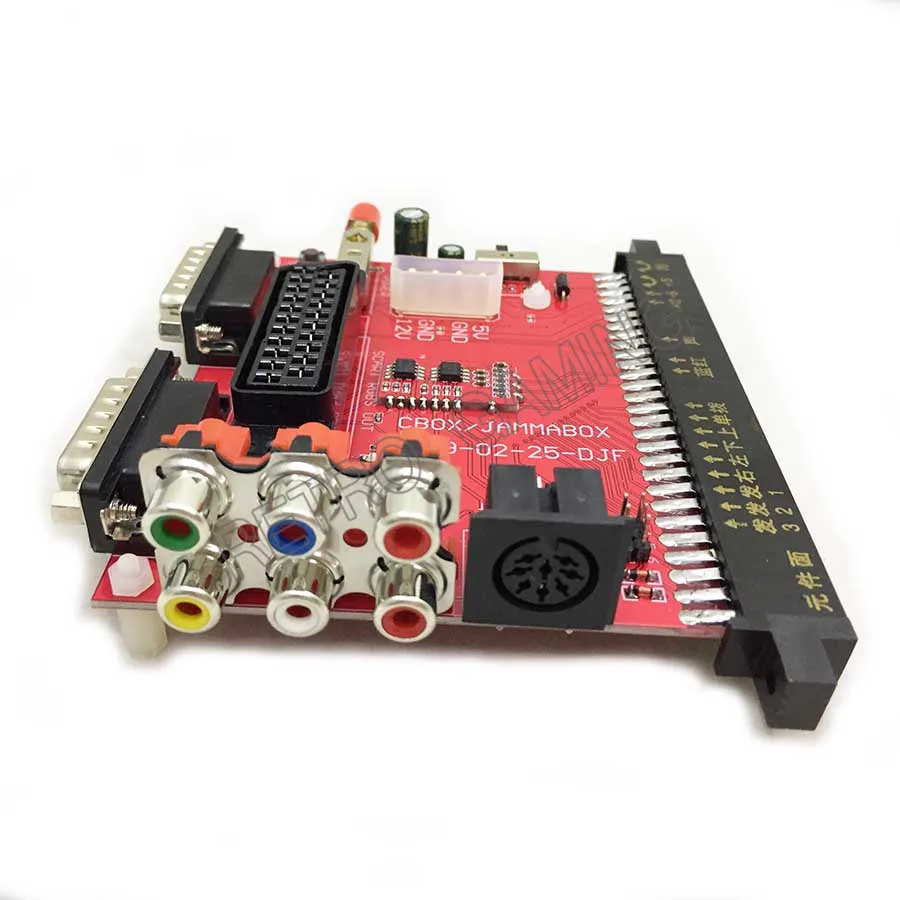 SNK материнская плата JAMMA в DB 15PIN Joypad Конвертация платы JAMMA CBOX конвертер с выходом SCART