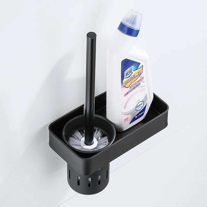 langyo bathroom toilet brush holder set blacksilverygrey wall mounted clean tool bathroom toilet brush set collection free global shipping