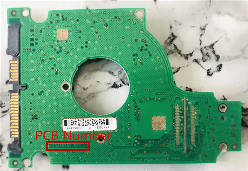 Печатная плата для ноутбука Seagate ST980814AS 80G 120G печатная номер платы PCB: 100455899 REV A /