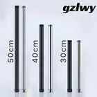 Gzlwy латунный круглыйквадратный Удлинительный трубчатый смеситель для душа дополнительная удлинительная трубка черный хром Универсальный интерфейс удлинительные трубки 304050 см