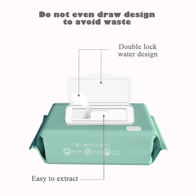 3 шт детские влажные салфетки с чехлом без запаха 80 рисов/упаковка для рук и рта