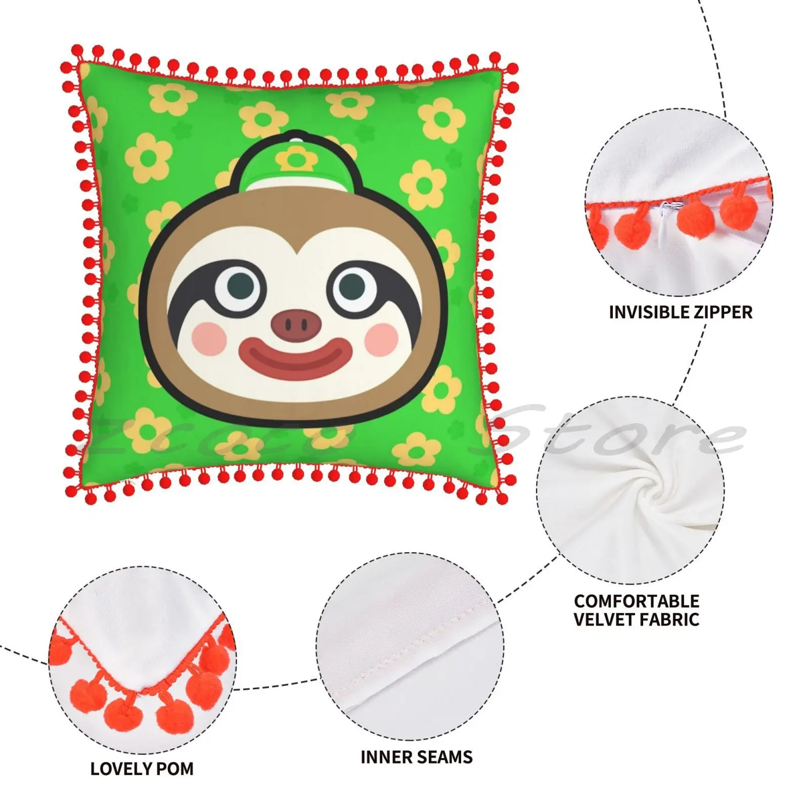 Leif животные персонализированные Diy узоры плюшевые льняные бархатные удобные