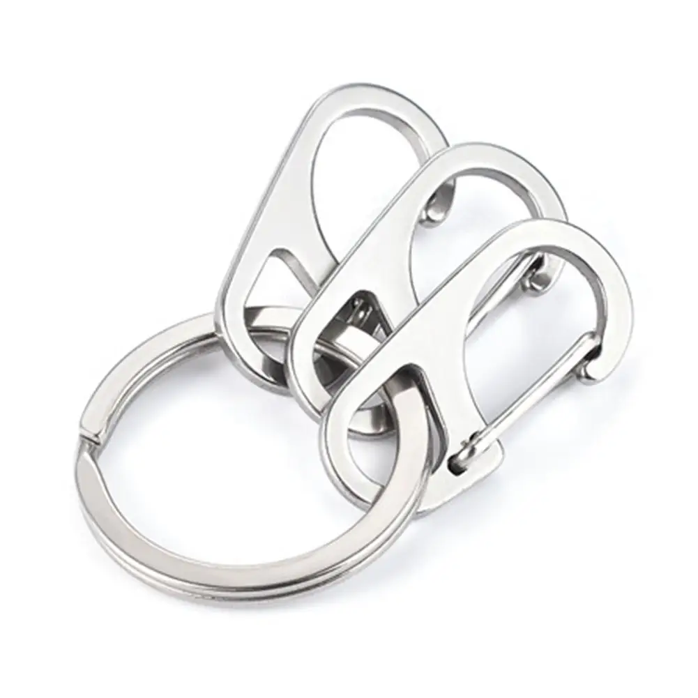 

5PCS Mini Carabiner Clips Tiny Alloy Spring Snap Hook Keychain Clasp EDC Small Hanging Buckle for Backpack Camping Bottle Keycha