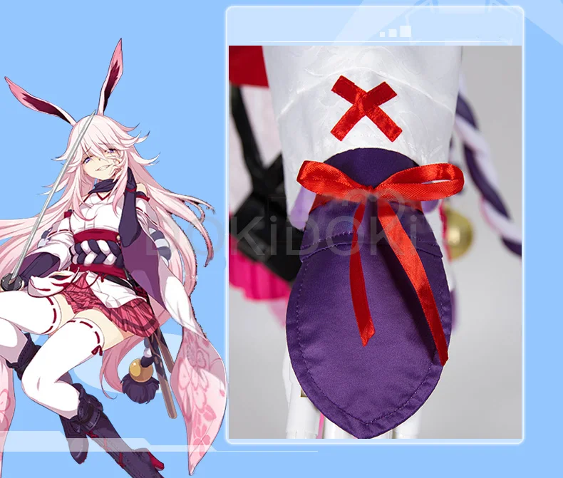 DokiDoki-R Honkai Impact Yae Sakura, Женский костюм для косплея, белый, красный костюм Honkai Impact 3, костюм для косплея Yae Sakura