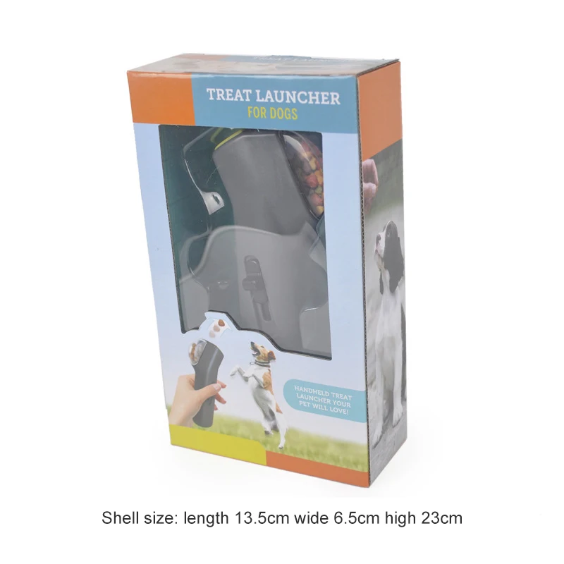 

Dog Food Interactive Toy Dispenser Education Training Toy Auto Pet Food Thrower Puppy Feeder Intelligence Snack Gun Pet Supplies