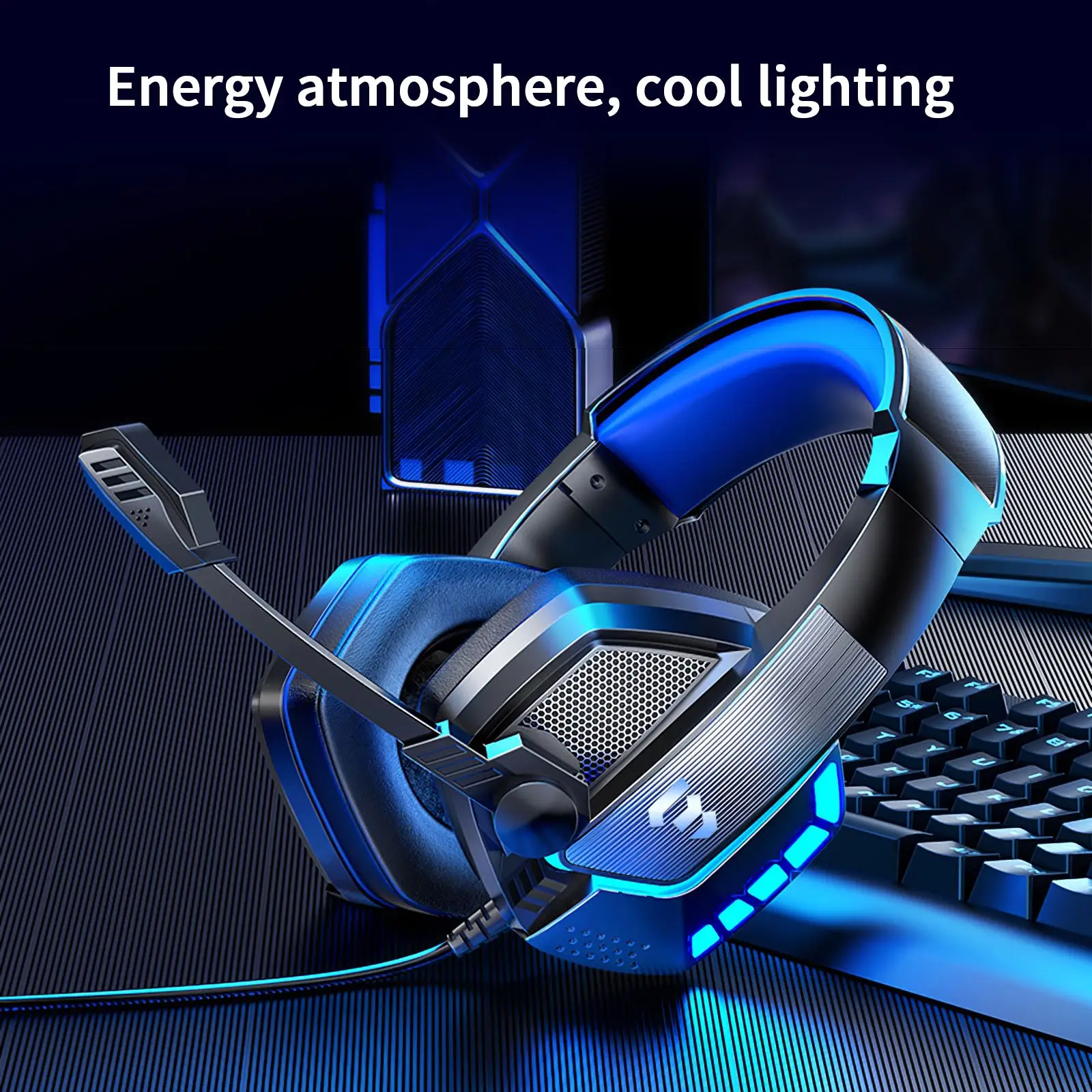 

Gaming Headset with Microphone Noise Reduction Wired Headphones Stereo Earphone Headset Headband Headset for Video Game Call