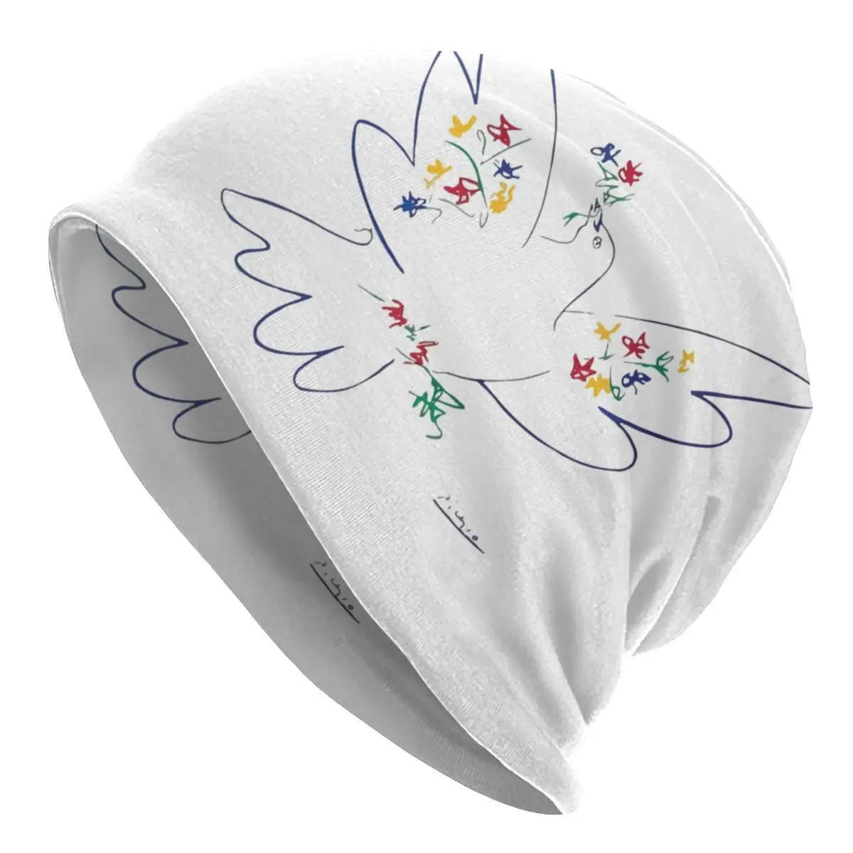 

Pablo Picasso Dove Of Peace Bonnet Hats Knitting Hats Autumn Winter Outdoor Skullies Beanies Hat Unisex Adult Warm Head Wrap Cap