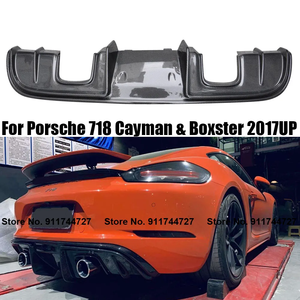 

Спойлер для заднего бампера из углеродного волокна для Porsche 718 Cayman & Boxster 2017UP GT4