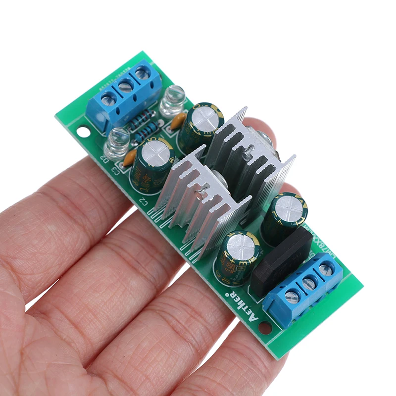 DC 15 ~ 24 В LM7812 + LM7912 12 в двойной регулятор напряжения выпрямительный мост блок