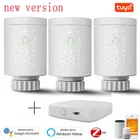 Привод радиатора Tuya ZigBee3.0 с Wi-Fi, умная установка с Alexa, программируемый термостатический клапан радиатора, регулятор температуры