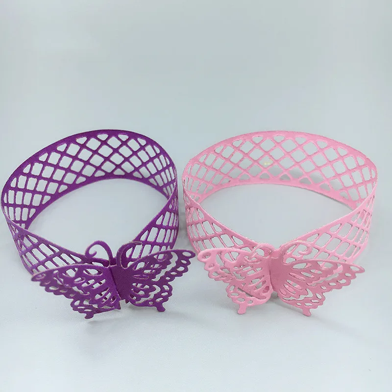 Металлические режущие штампы для браслета бабочки скрапбукинга альбома