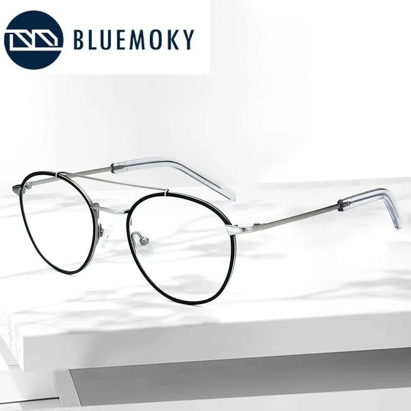 Мужские и женские очки авиаторы BLUEMOKY оправа из чистого титана в стиле ретро для
