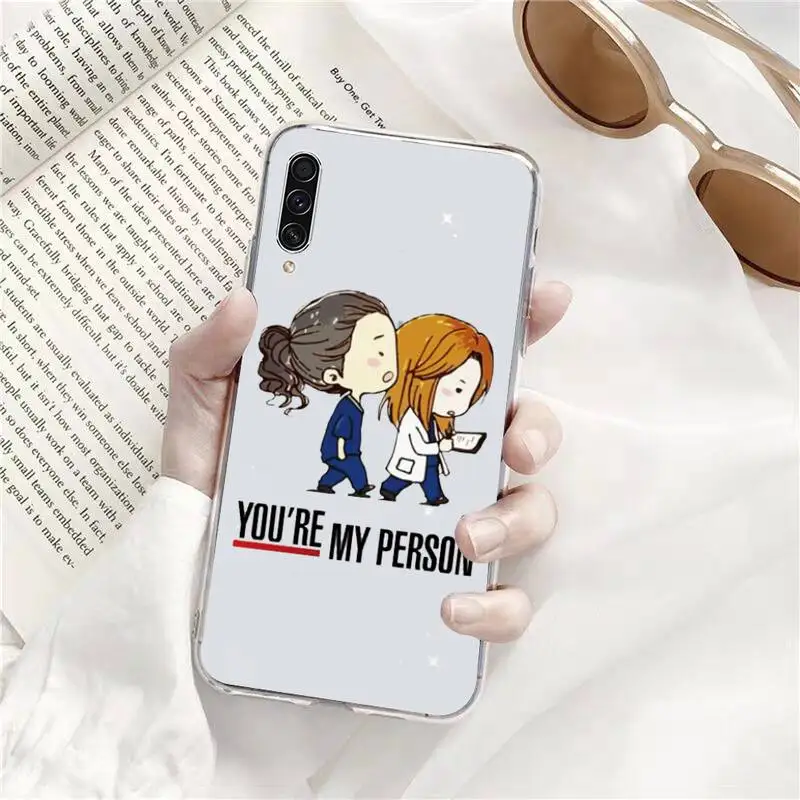 

Greys Anatomy You My Person Phone Case Transparent for Samsung A71 S9 10 20 HUAWEI p30 40 honor 10i 8x xiaomi note 8 Pro 10t 11
