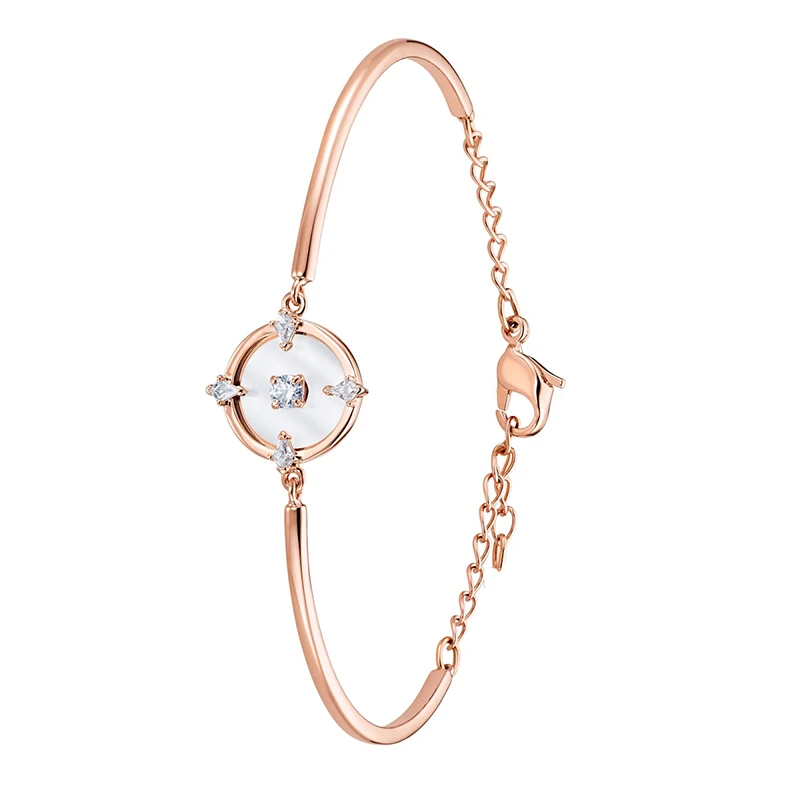 

Delicate Fashion New Exquisite Simple Silver And Rose Gold NORTH Bracelet To Send Girlfriend Mother Commemorative Gift