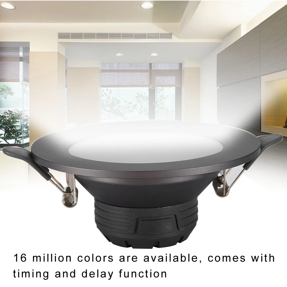 WiFi умный светильник светодиодный потолочный светильник 10 Вт цветной RGB Wake-Up совместимый с Alexa и Google Assistant