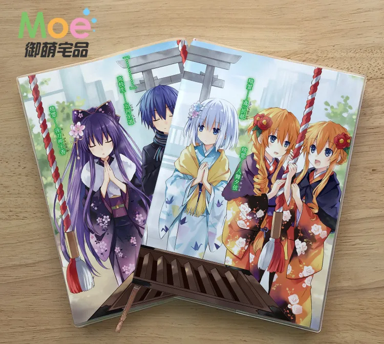 

Anime Date A Live Kotori Itsuka Figure Student Writing Paper Notebook Delicate Eye Protection Notepad Diary Memo Gift