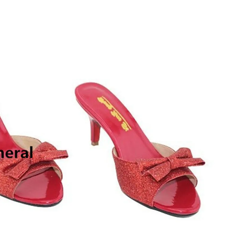 Сандалии женские из натуральной кожи пикантные туфли с бантиком открытым носком