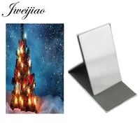 youhaken christmas tree creative multi styling makeup new mirror pocket mirror stainless steel leather fashion trend design