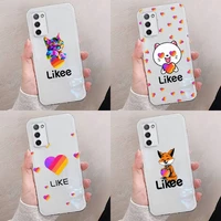 likee phone case transparent for oppo reno a 1 2 3 4 5 7 8 z 2z se ace pro moible bag