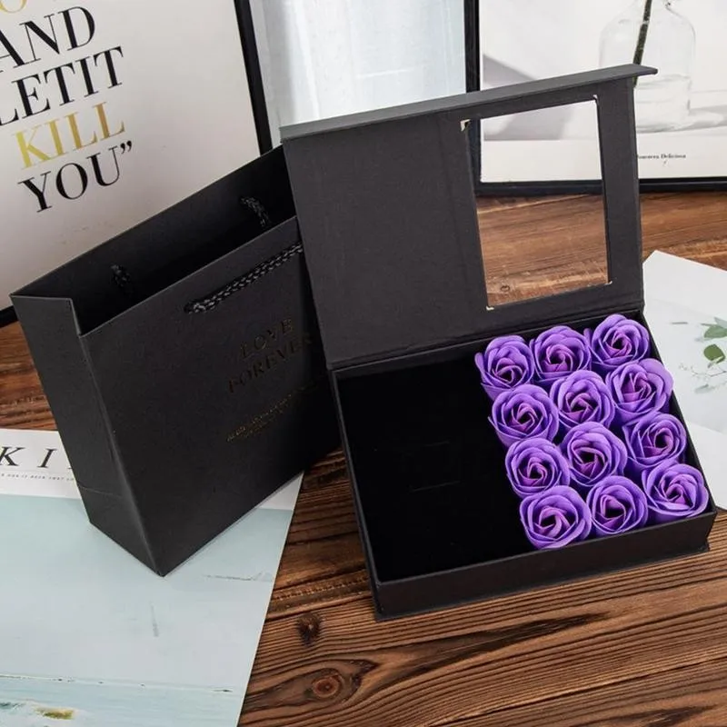 Коробка для хранения ювелирных изделий розовая Подарочная коробка вечное мыло