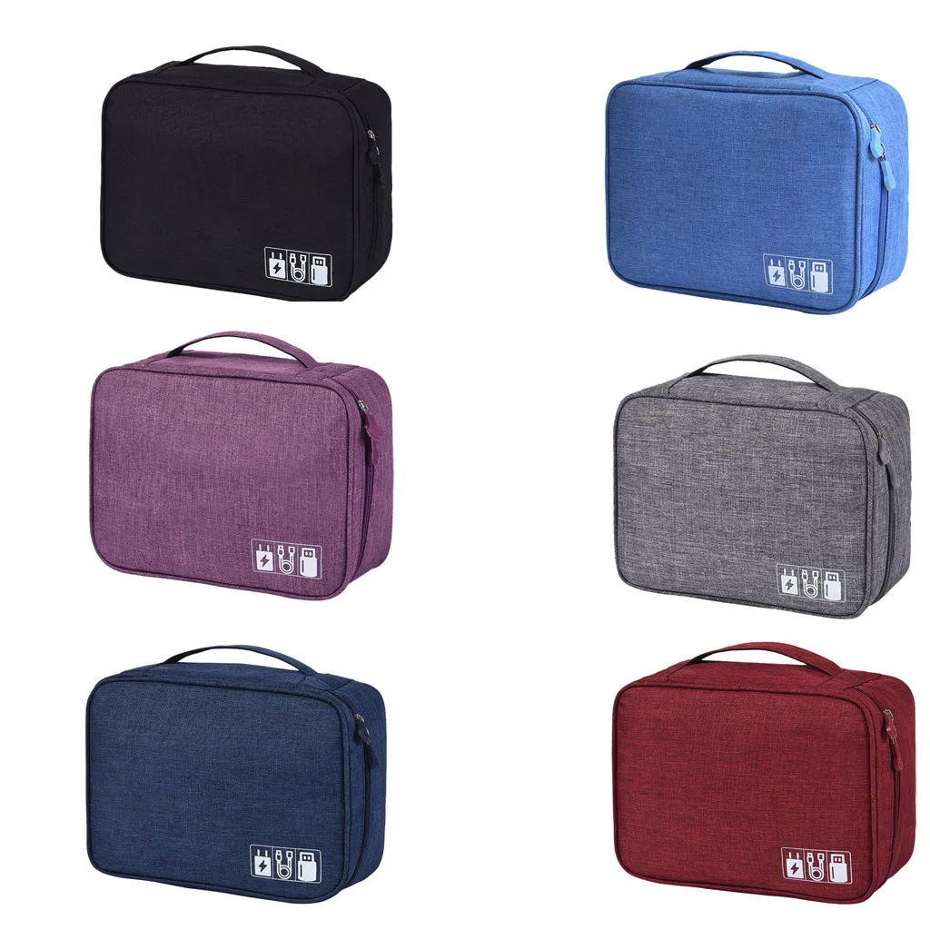 Портативная электронная сумка для хранения водонепроницаемая кабеля передачи