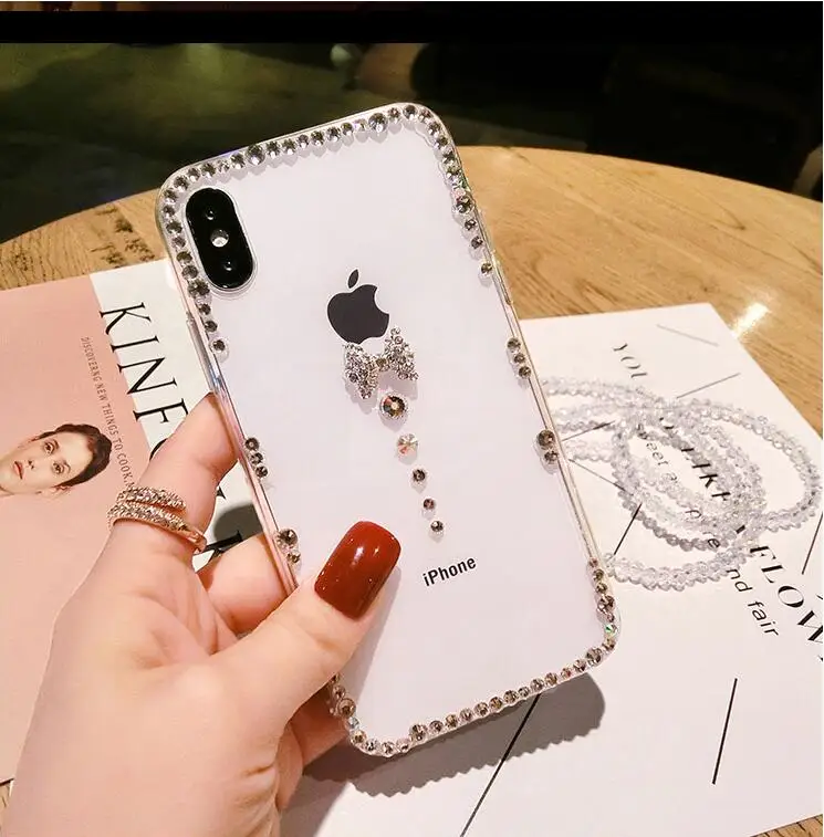 Для HuaweiP9 P10 P20 P30 PLUS LiTE Mate10 20 30 Pro Lite Роскошный милый галстук-бабочка со стразами