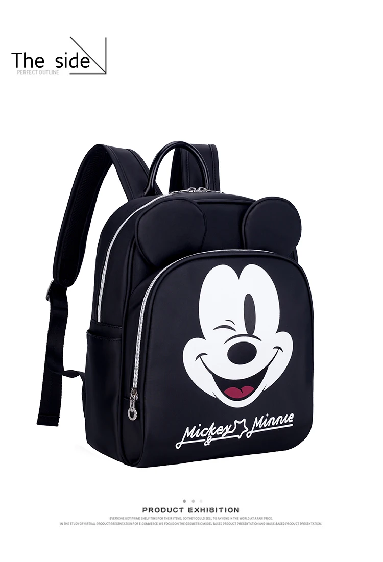 Сумка disney, Детская сумка для мамы, сумки для подгузников, сумка для мам, сумка для пеленания с крючками, сумка для мамы с Микки и Минни Маус, дорожная сумка для кормления