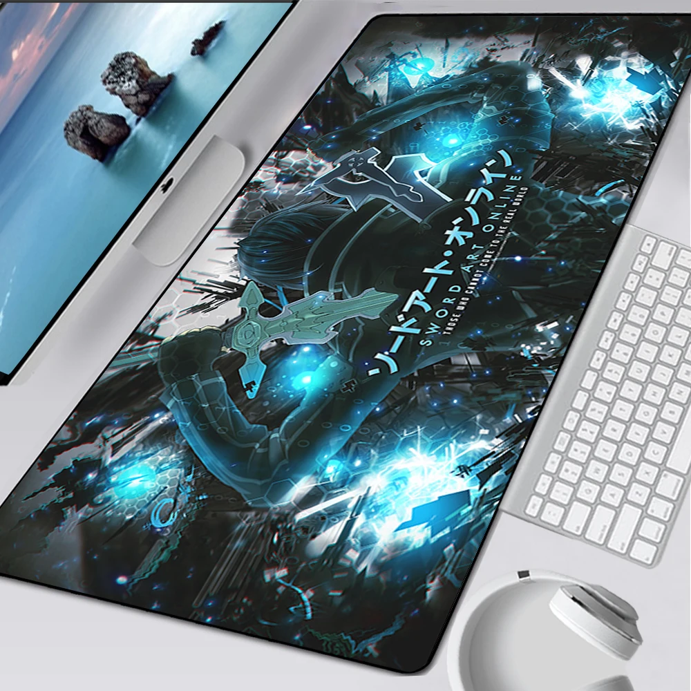 

Sword Art Online Large Gaming Mouse Pad Computer Mousepad PC Gamer Mouse Mat Laptop Mausepad Mouse Carpet Keyboard Mat Desk Pad