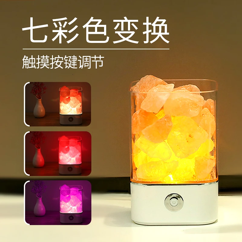 Оригинальность Современная хрустальная солонка прикроватная лампа для спальни