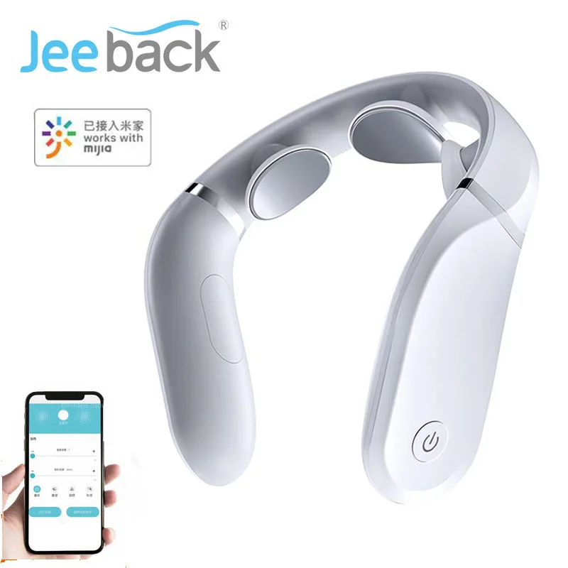 

Youpin Cervical Massager G2 TENS Pulse Protect the Neck Only 190g Double Effect Hot Compress L-Shaped Wear Work For Mijia App