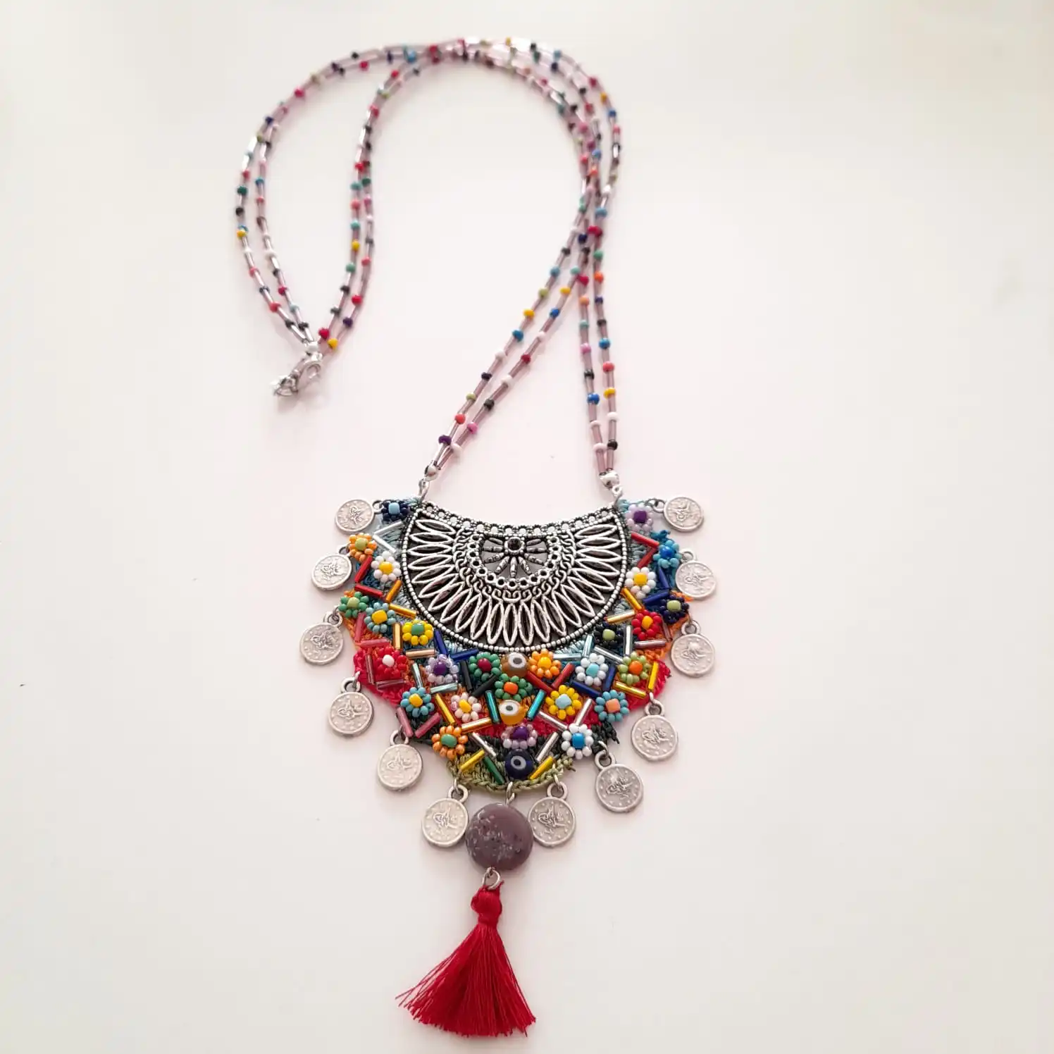 

Goodtime Flower Garden Necklace Women Handmade Jewelry