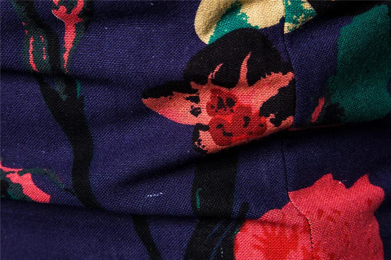 Винтажная рубашка с цветочным принтом для мужчин 2019 осенняя Новинка приталенная