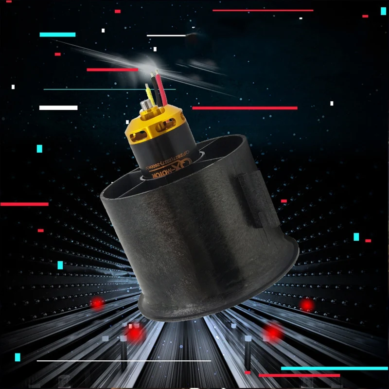 

Motor 70mm Electronic Ducted Fan 12 Blades EDF with 2827 KV2600 Brushless Motor Toy for RC Drone Model Parts Wholesale