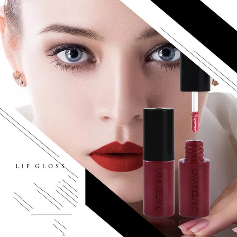 Водостойкая стойкая матовая помада Женский Жидкий блеск для губ пигменты тату