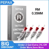 20pcsbox disposable sterilized tattoo cartridge needles 0 35mm cartridge tattoo needles for tattoo machine pen tattoo supplies