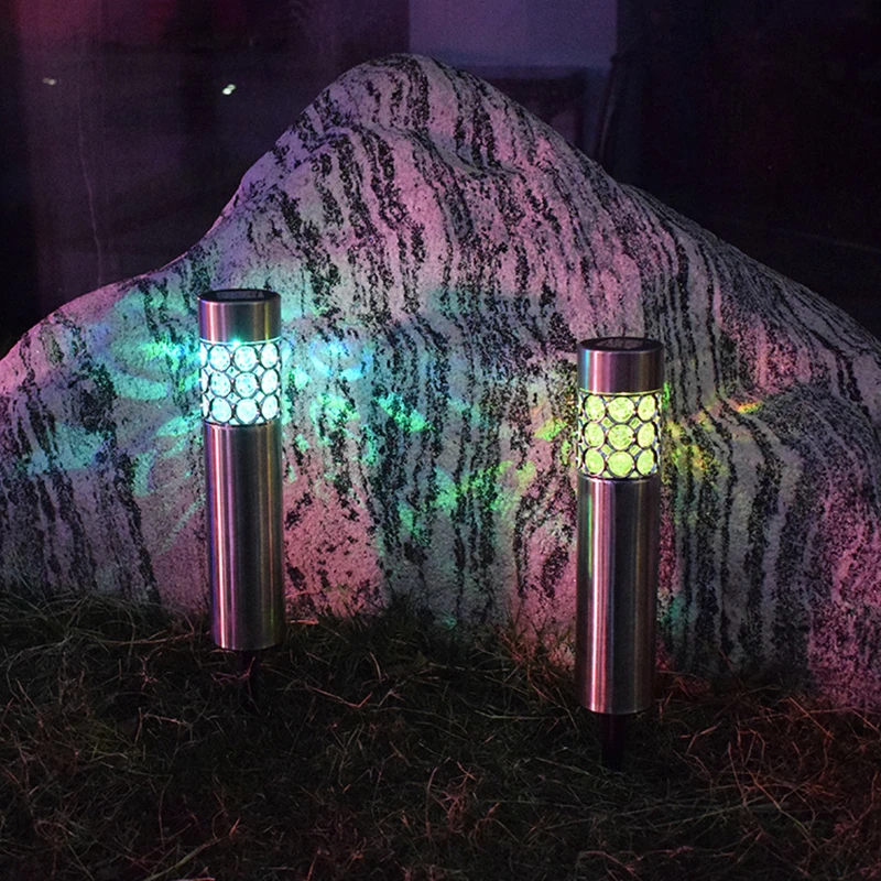 

Solar Light LED Stainless Steel Hollow Lawn Lamp Outdoor Waterproof Villa Park Garden Courtyard Path Decorative Solar Lamp