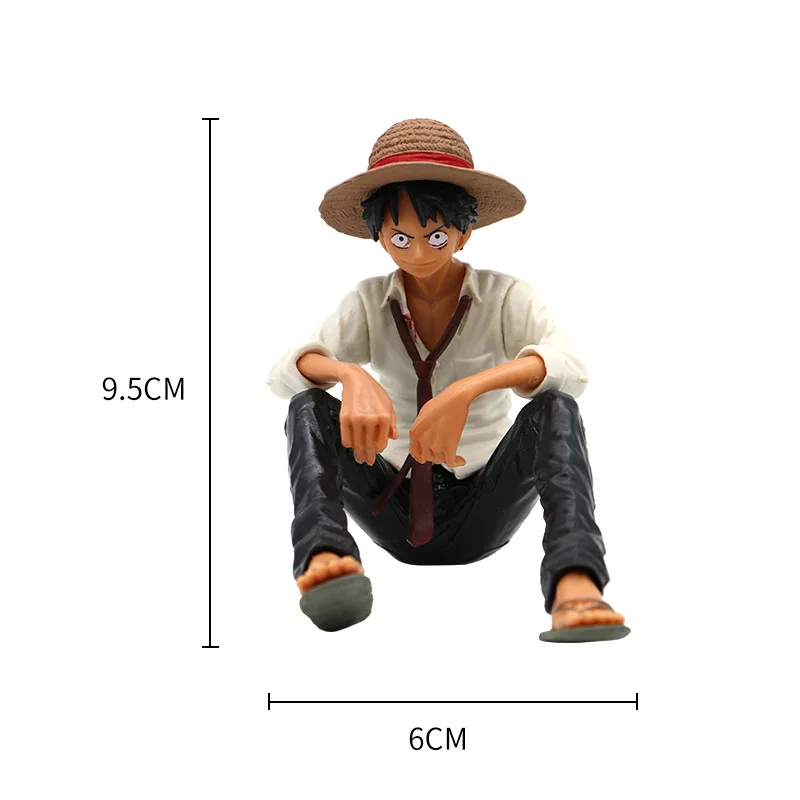 

Cool Anime Figure One Piece Monkey D Luffy Sabo Ace Luffy Gear One Piece Figurine With Sofa 13cm For Car Home Decoration Toys