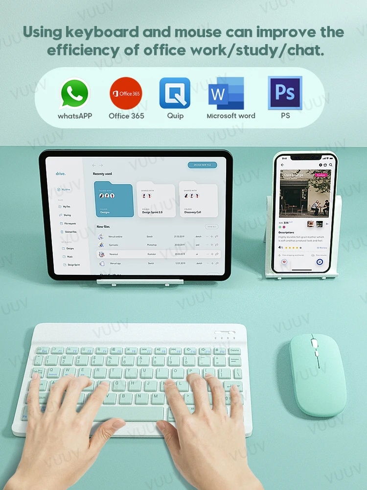 Bluetooth клавиатура для iPad Air 3 4 7 го 8 поколения Pro 11 12 9 Xiaomi Samsung Android Windows