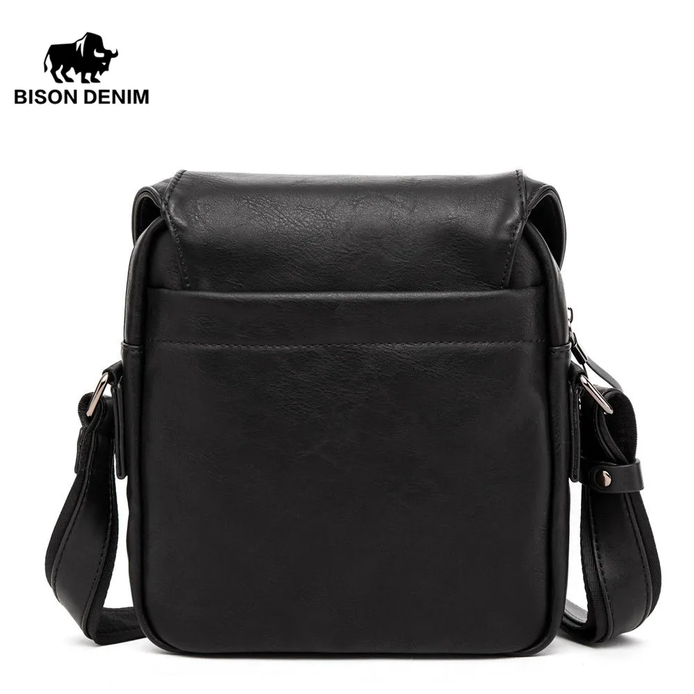 Мужская сумка-мессенджер BISON DENIM модная маленькая Повседневная сумка через плечо