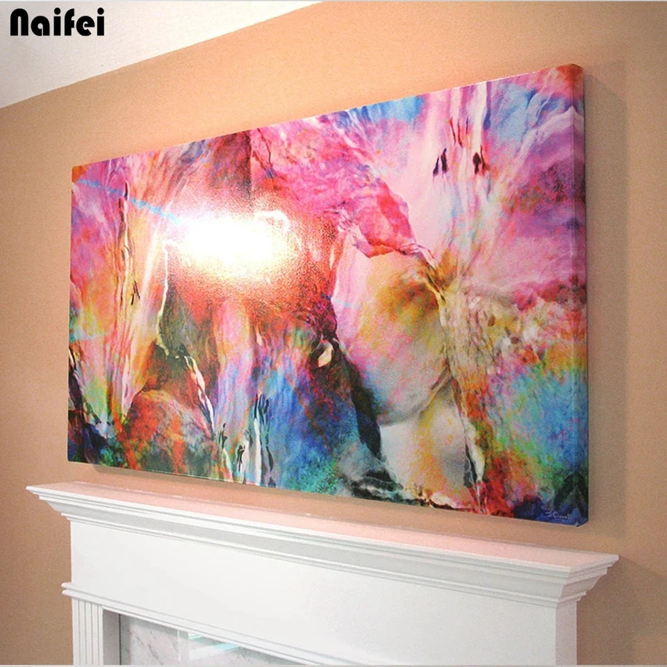 

Алмазная живопись 5D "сделай сам", абстрактная картина с цветами, большие размеры, квадратные круглые стразы, алмазная вышивка крестиком, дом...