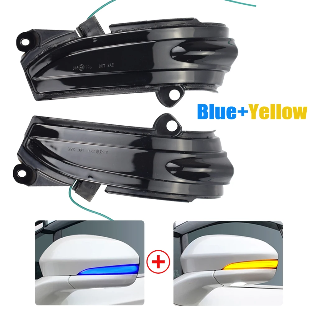 2x последовательные динамические светодиодные боковые зеркальные лампы