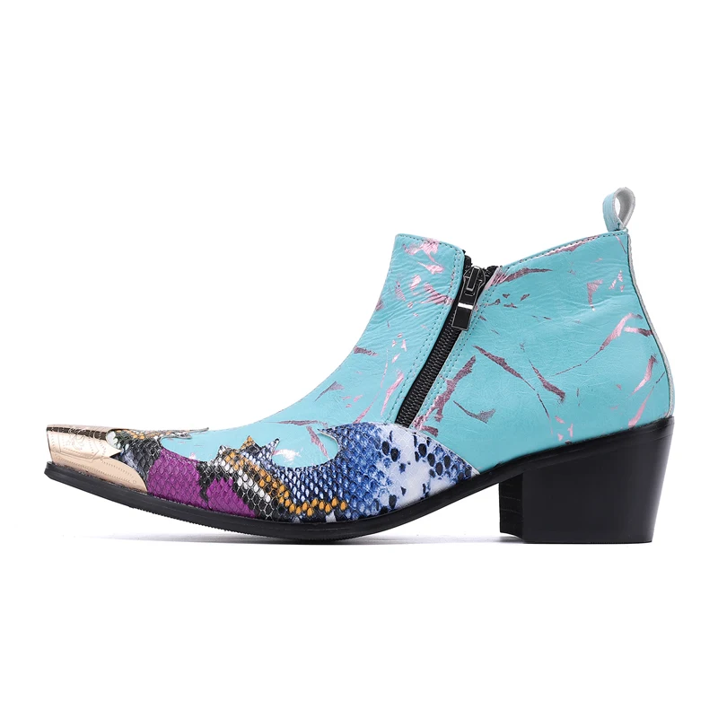 Роскошные Ботинки Челси из натуральной кожи мужские ковбойские ботильоны