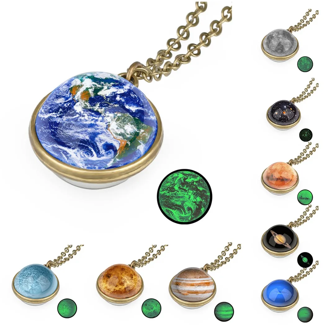 Цепочка с подвеской в виде стеклянного шара для мужчин и женщин|Ожерелья