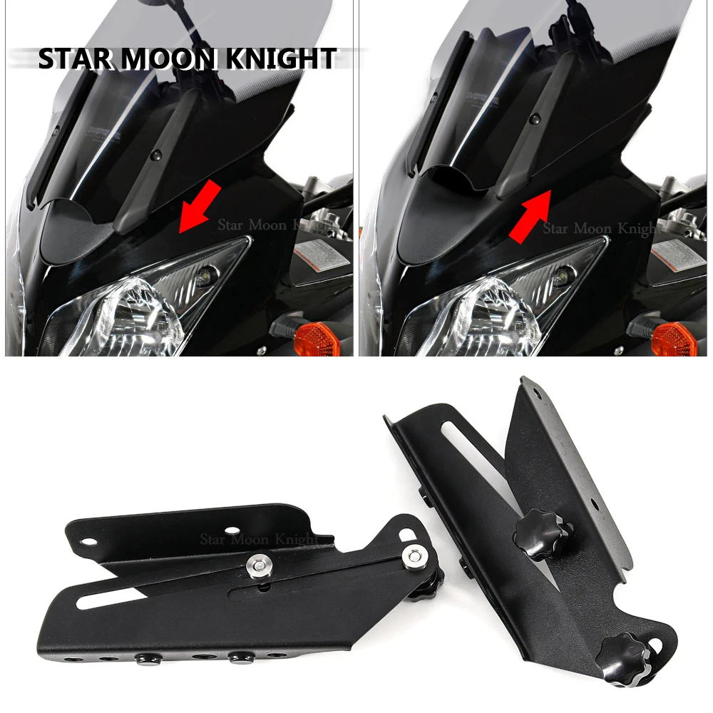 Windscreen screen Adjusters CNC Windshield Bracket Support Holder kits For Suzuki Vstrom DL1000 V-strom DL650 DL 650 1000