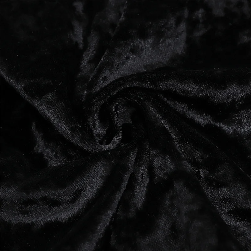 

UKCNSEP High Quality 2021 New Arrival Black Velvet Dress Sexy Long Sleeve O Neck Bodycon Mini Celebrity Runway Club Party Dress