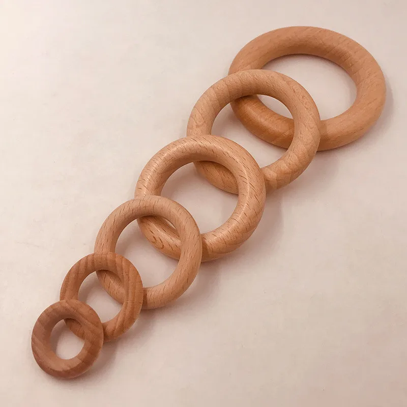 DIY 25mm70mm бука деревянные детские Прорезыватели для зубов Вуда Прорезыватель Соска цепи 3C безопасности сертификации Woode зубной прорезыватель для малышей подарок