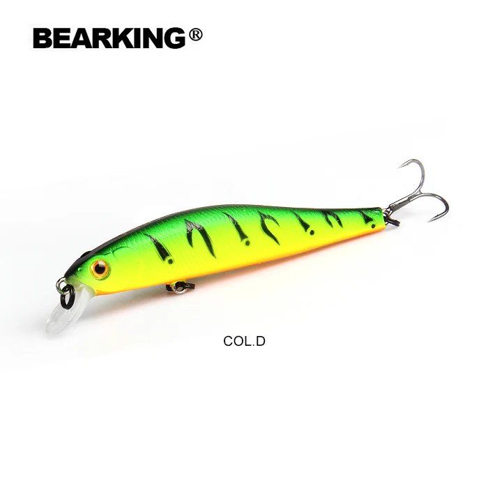 BEARKING 9 см 10 г Горячие рыболовные снасти shone приманки Гольян кривошипно вольфрамовый магнит вес системы воблер искусственные приманки - Цвет: D